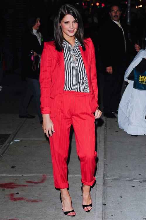 Ashley Greene visits the Late Show with David Letterman in New York City 