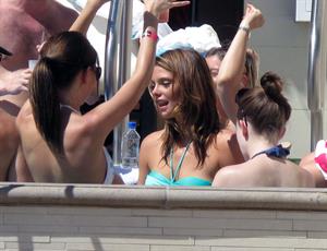 Ashley Greene hosts a pool party at the Wet Republic on August 7, 2010 in Las Vegas, Nevada