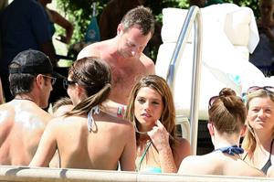 Ashley Greene hosts a pool party at the Wet Republic on August 7, 2010 in Las Vegas, Nevada