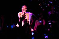 Ariana Grande performs at the Roxy West Hollywood on February 19, 2012