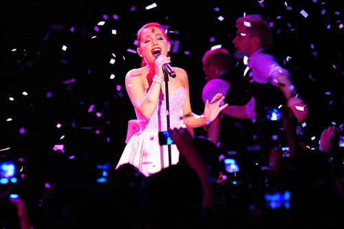 Ariana Grande Pictures Ariana Grande performs at the Roxy West Hollywood on February 19, 2012