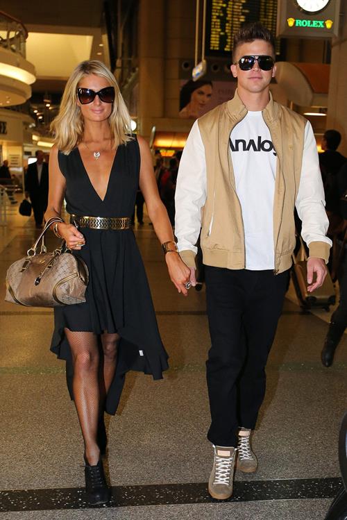 Paris Hilton Pictures Paris Hilton arrives at LAX on January 25, 2013