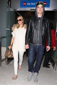 Paris Hilton arrives at Los Angeles International Airport (02.02.2013) 