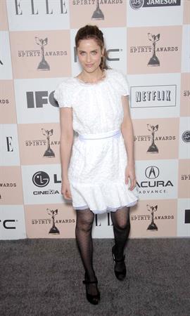 Amanda Peet Film Independent Spirit awards at Santa Monica Beach on February 26, 2011