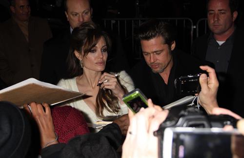 Angelina Jolie the Tourist world premiere in New York on December 6, 2010