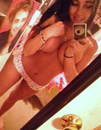 Anonymous in lingerie taking a selfie