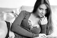 Amber Sym in lingerie