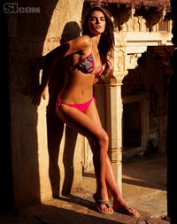 Hilary Rhoda in a bikini