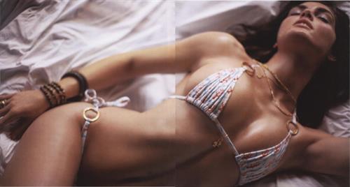 Hilary Rhoda in a bikini