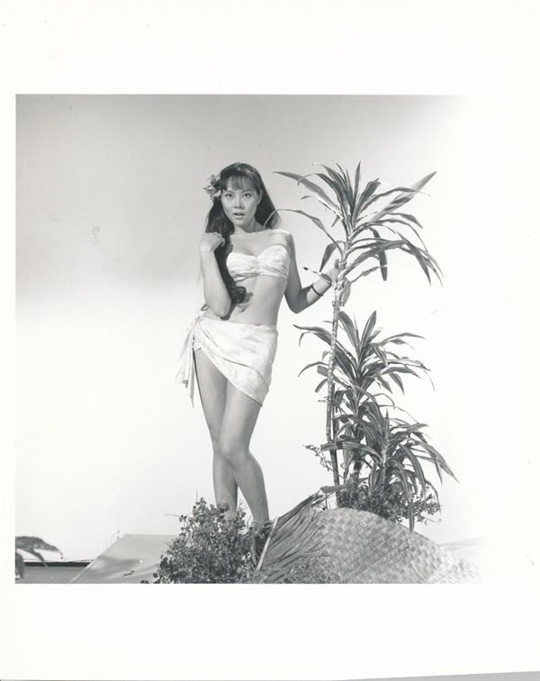 Irene Tsu in a bikini