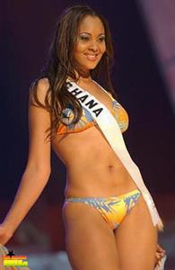 Menaye Donkor in a bikini