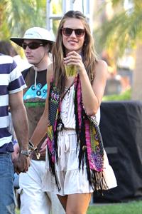 Alessandra Ambrosio at Coachella Valley Music and Arts Festival day 1 on April 15, 2011 
