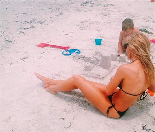 Renée Hall in a bikini