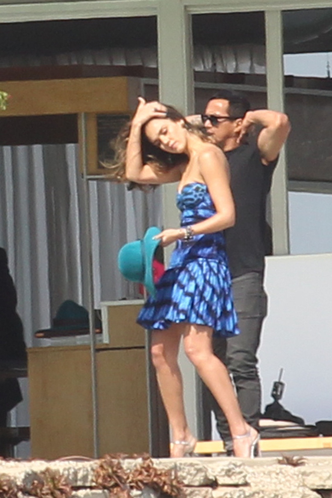 Jessica Alba posing for a magazine photoshoot on June 15, 2012