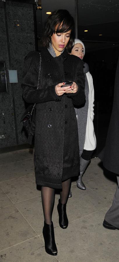 Jessica Alba night out in London February 13, 2010 