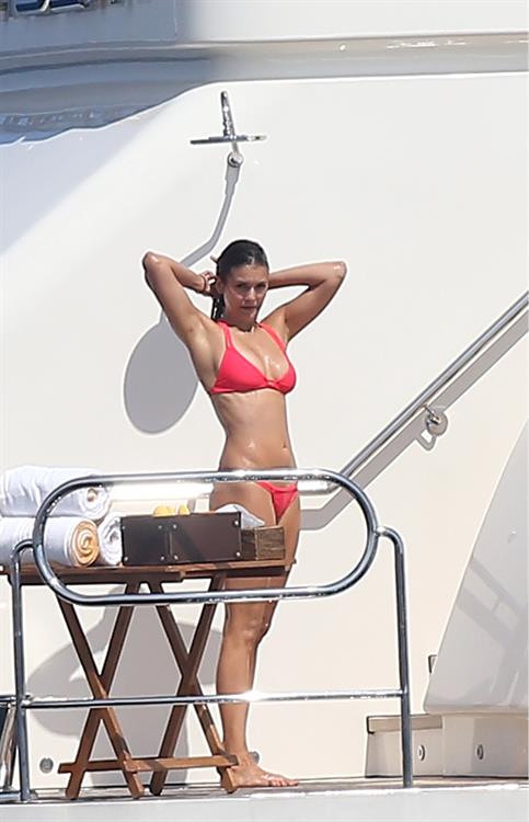 Nina Dobrev in a bikini