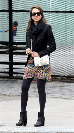 Jessica Alba out about in New York on May 7, 2012
