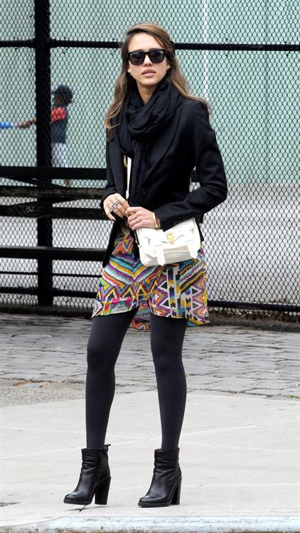 Jessica Alba out about in New York on May 7, 2012