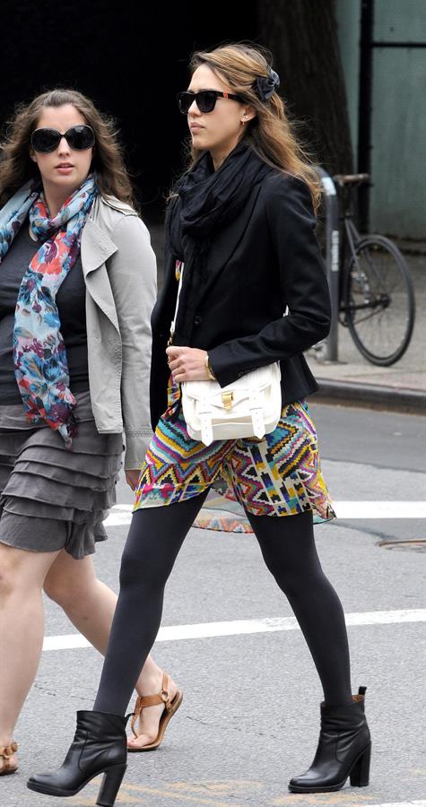 Jessica Alba out about in New York on May 7, 2012