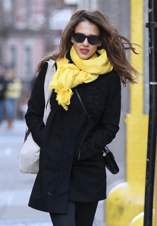 Jessica Alba out and about in New York on March 9, 2012