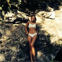 Romee Strijd in a bikini