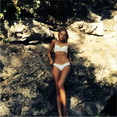 Romee Strijd in a bikini