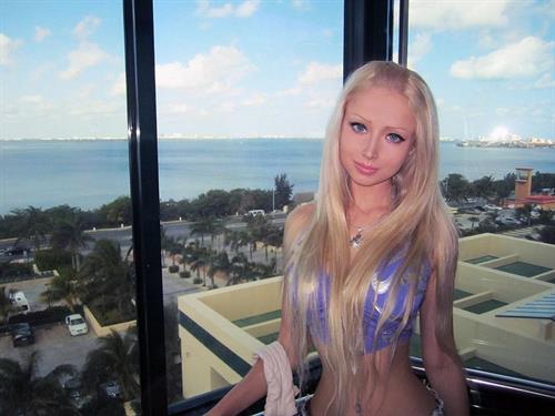 Valeria Lukyanova in a bikini