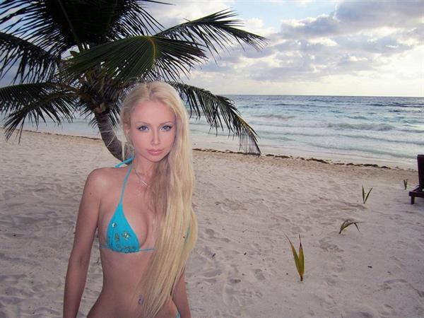 Valeria Lukyanova in a bikini