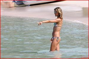 Alessandra Ambrosio Saint Barthelemy Candids on January 22, 2009 