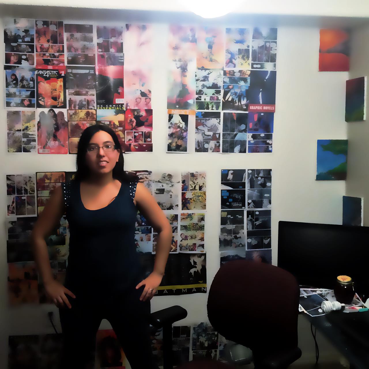 from around Heaven Sent Gaming's website and their social networks and all-that. i think the one of her bra is from one of the short-lived snapchats or something or other.