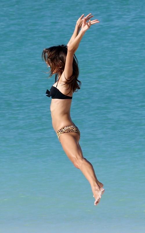 Alessandra Ambrosio in a bikini