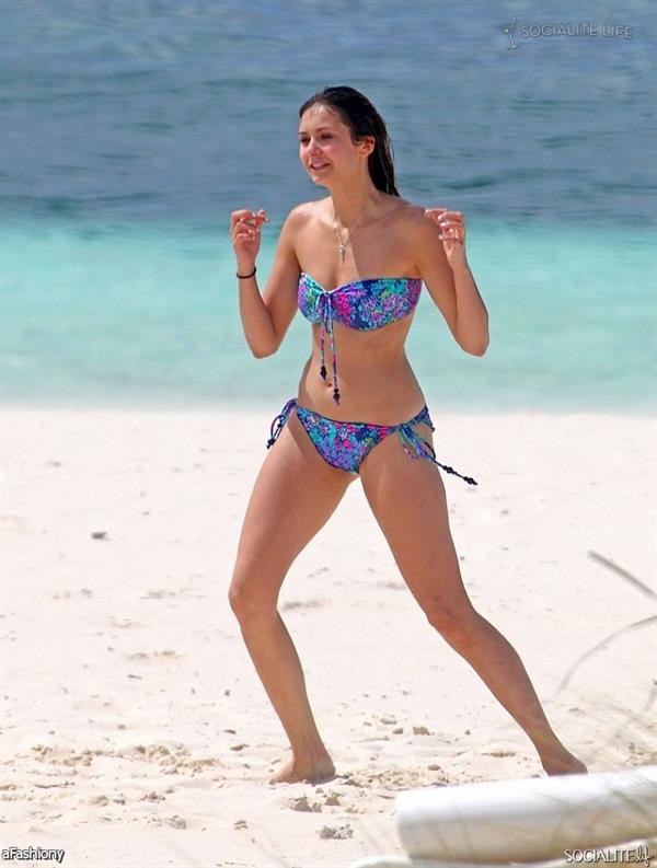 Nina Dobrev in a bikini