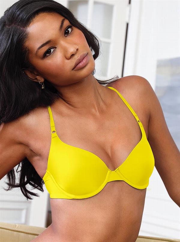 Chanel Iman in lingerie