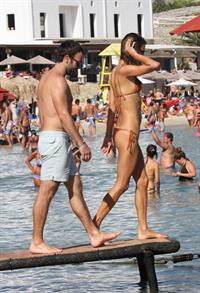 Alessandra Ambrosio in a bikini - ass