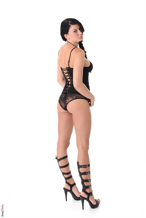 Lucy Li in lingerie - ass