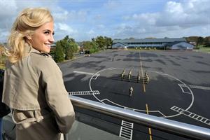 Pixie Lott at RAF Northolt in London 10/24/12