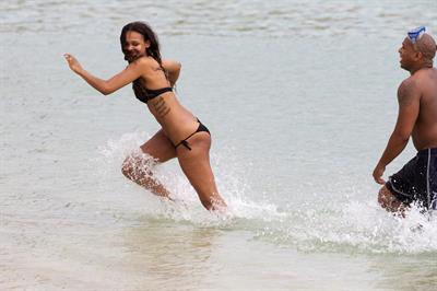 Samantha Mumba in a bikini