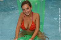 Christina Lucci in a bikini