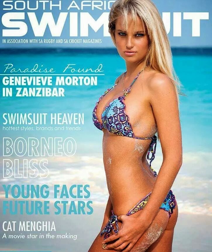 Genevieve Morton in a bikini