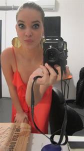 Barbara Palvin taking a selfie