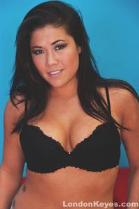 London Keyes in lingerie