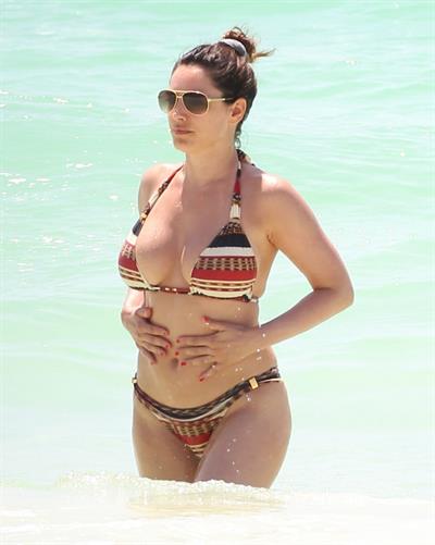 Kelly Brook in a bikini
