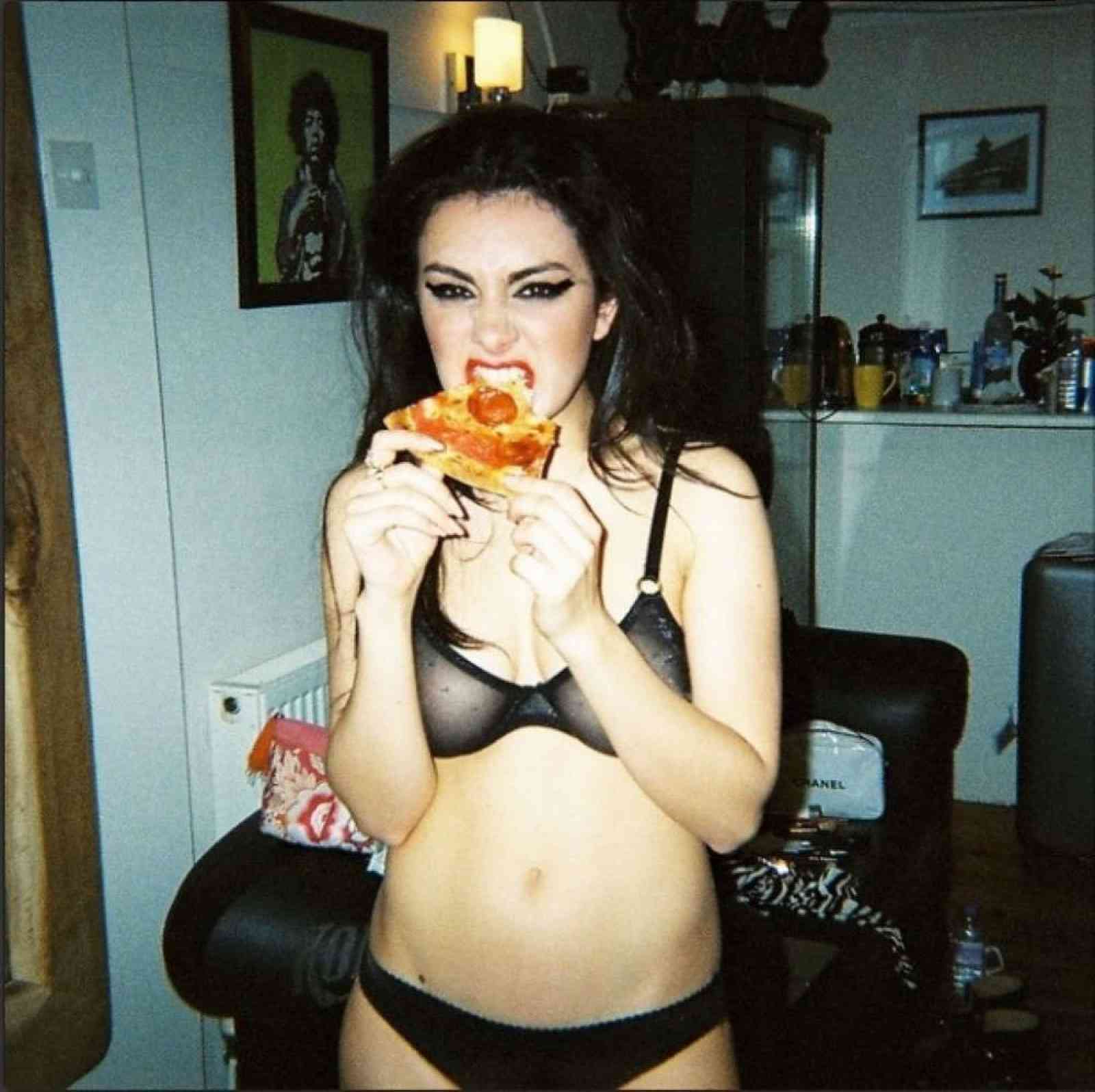 Charli XCX in lingerie