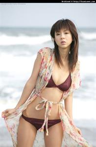 Aki Hoshino in a bikini