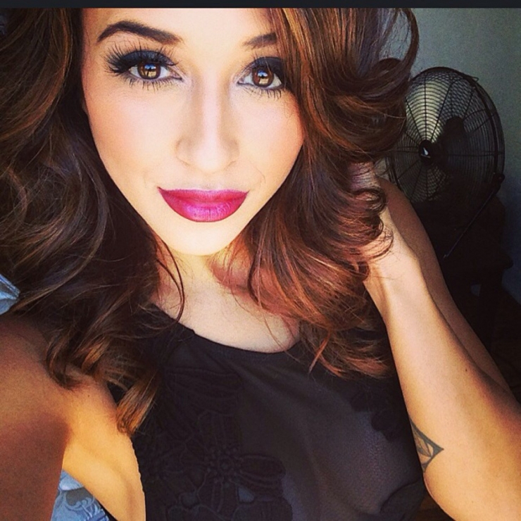 Tianna Gregory taking a selfie