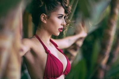 Tianna Gregory in a bikini