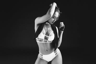 Tianna Gregory in a bikini