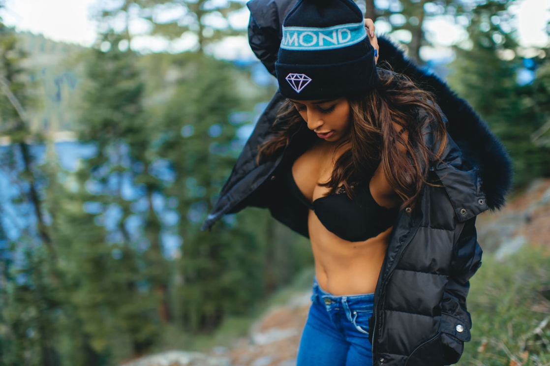 Tianna Gregory in lingerie