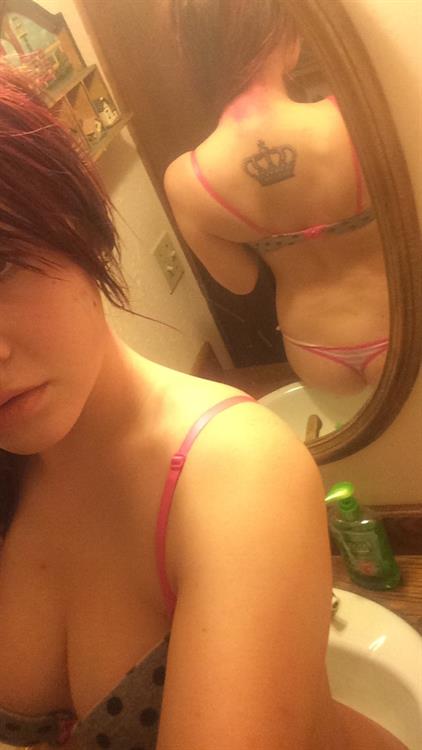 Anonymous in lingerie taking a selfie and - ass