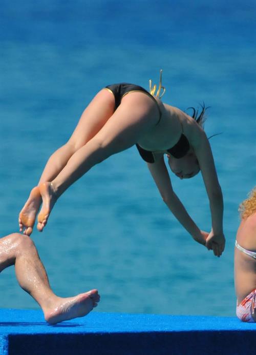 Violet Budd in a bikini - ass